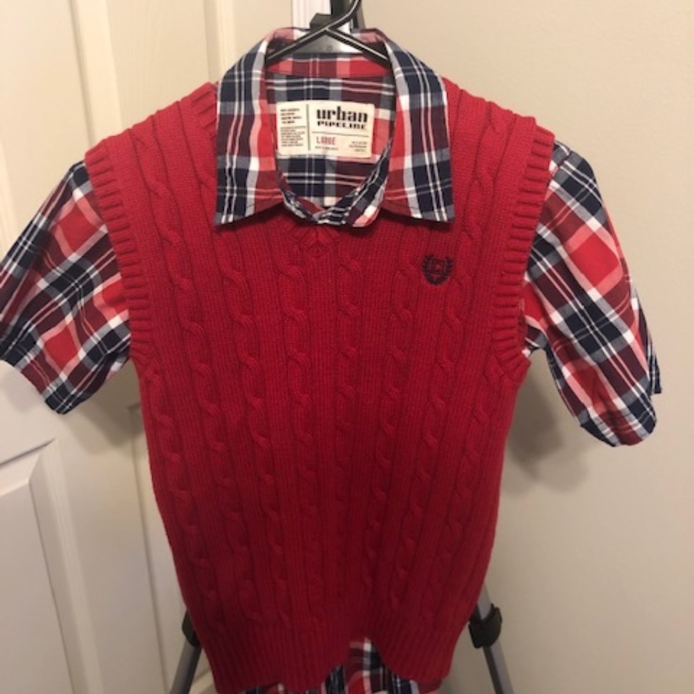 Urban Pipeline Shirt and Chaps Sweater Vest